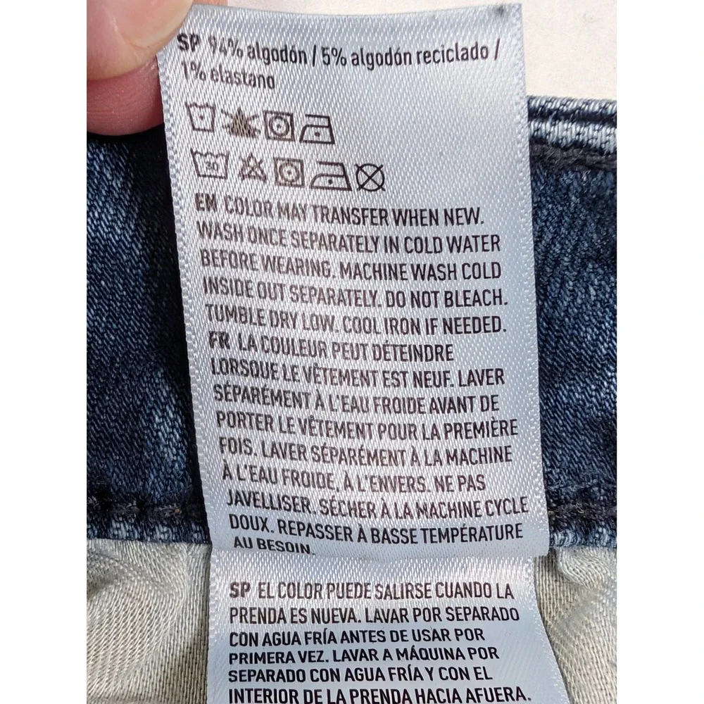American Eagle Mens Jeans 32 x 36 Athletic Fit Airflex Dark‎ Wash Blue